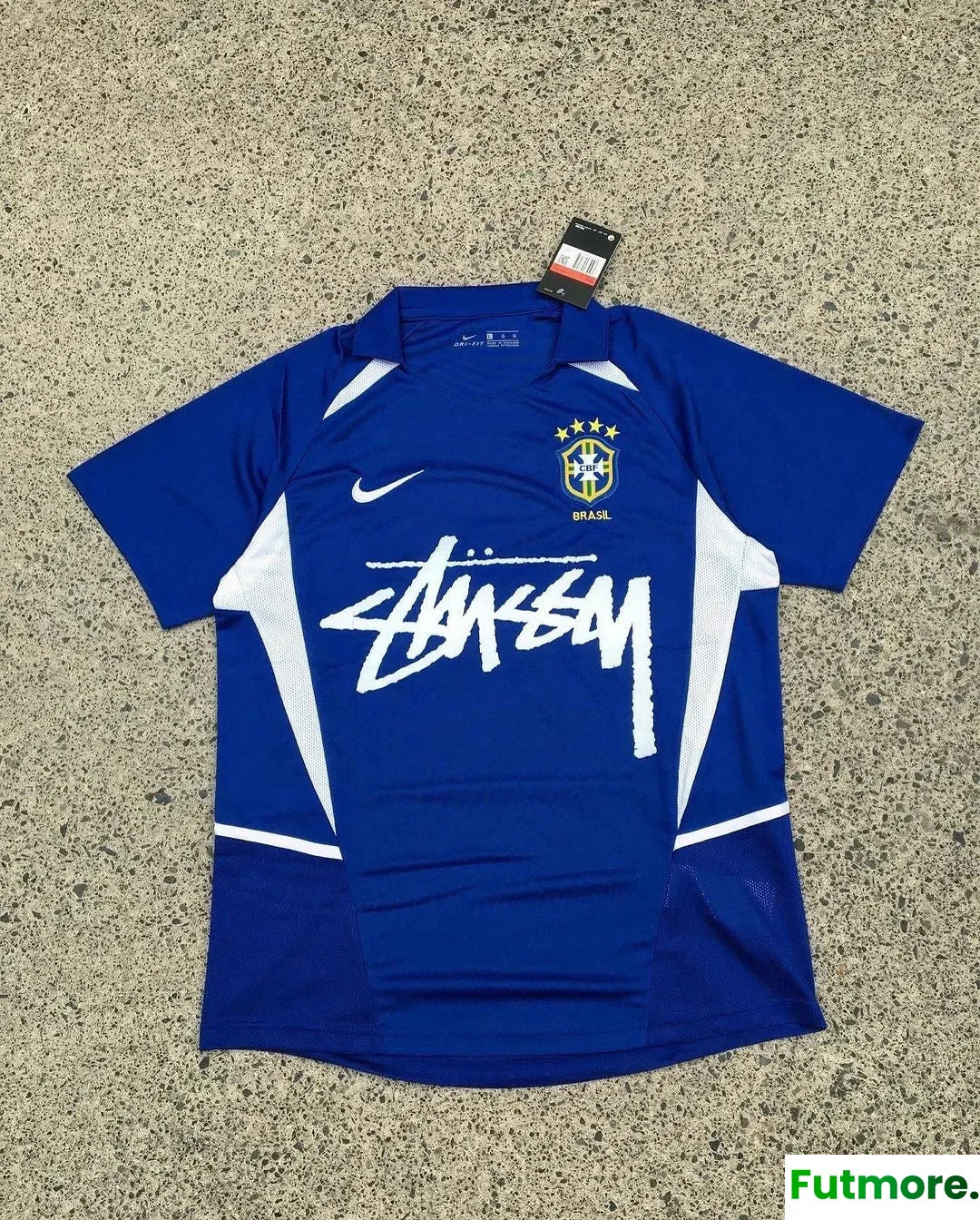 2002 BRAZIL AWAY RETRO STUSSY SPECIAL EDITION
