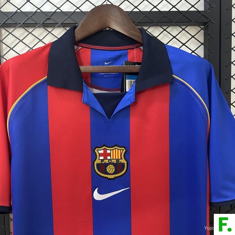 01/02 Retro Barcelona Home Jersey