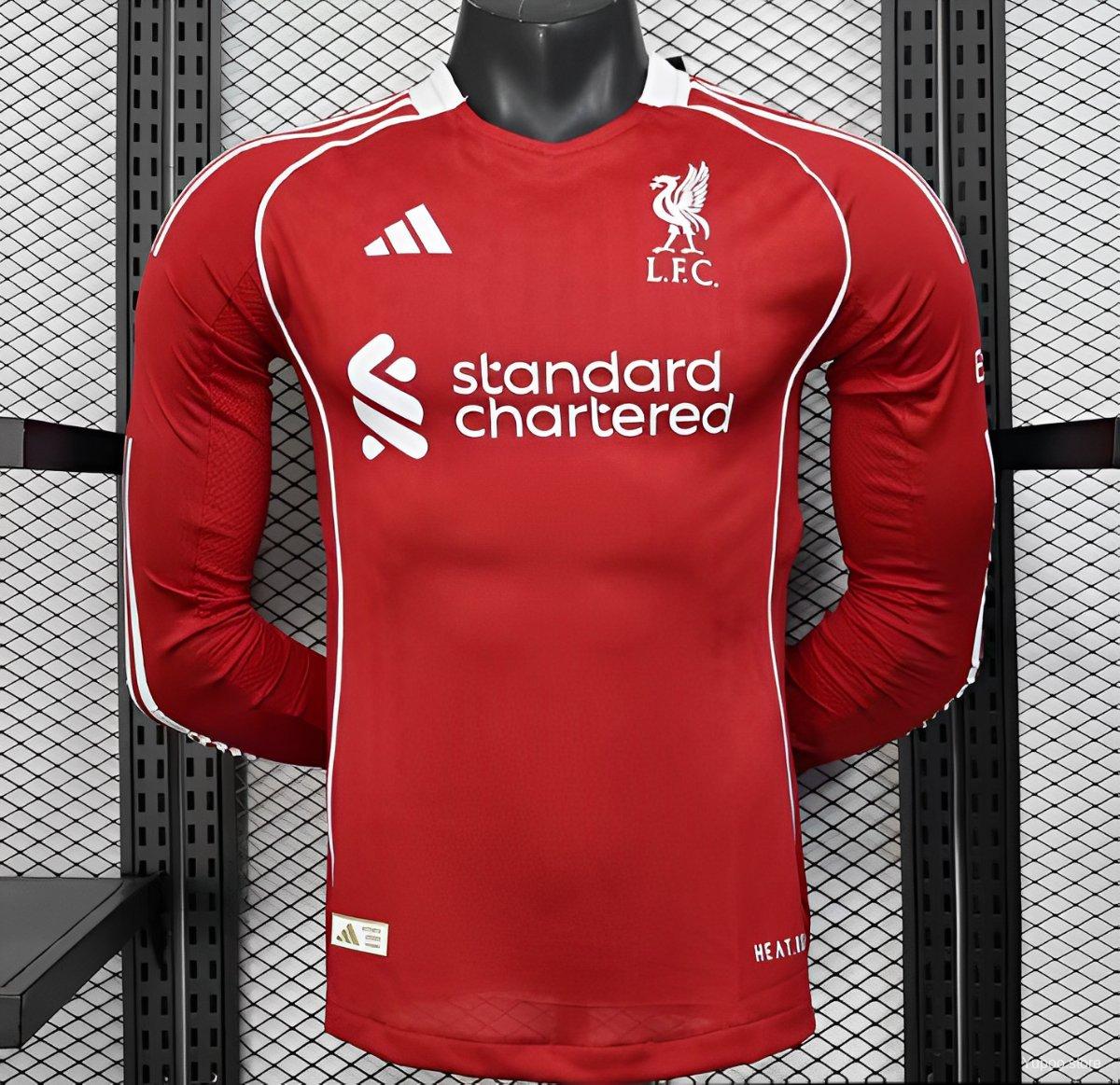 25/26 LIVERPOOL HOME LONG SLEEVE PLAYER VERSION