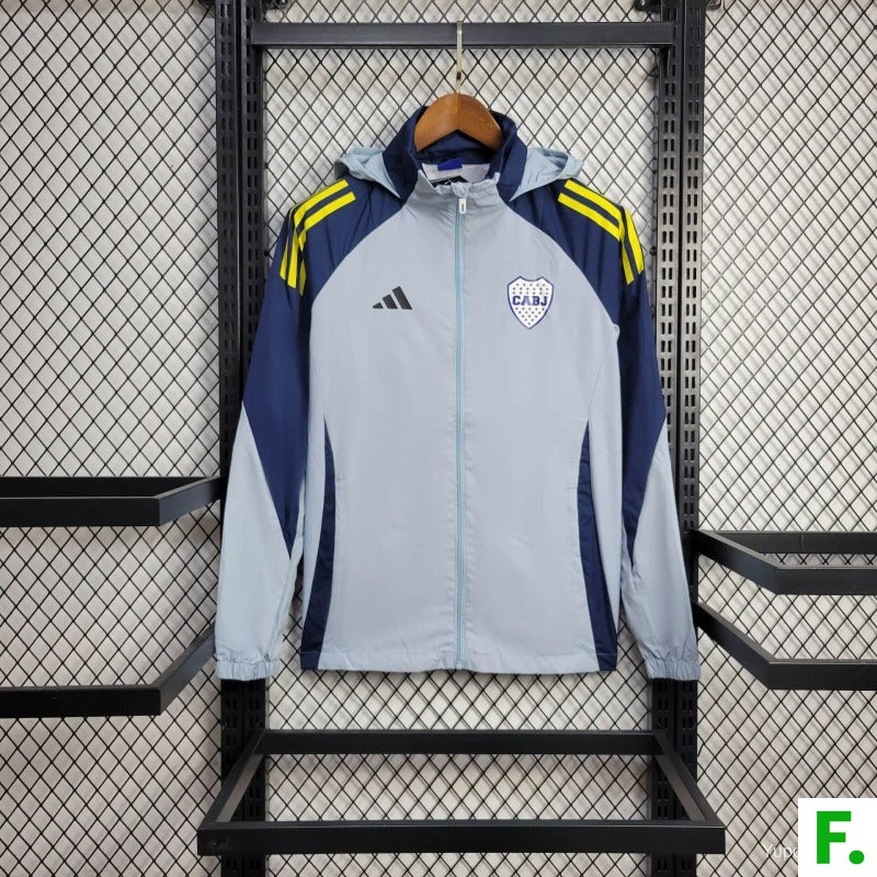 25/26 BOCA JUNIORS JACKET LIGHT BLUE WINDBREAKER