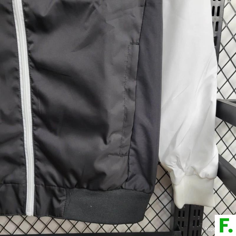 24/25 FLAMENGO BLACK WHITE WINDBREAKER