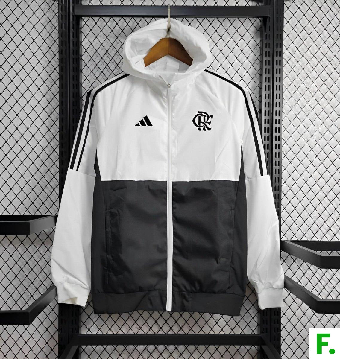 24/25 FLAMENGO BLACK WHITE WINDBREAKER