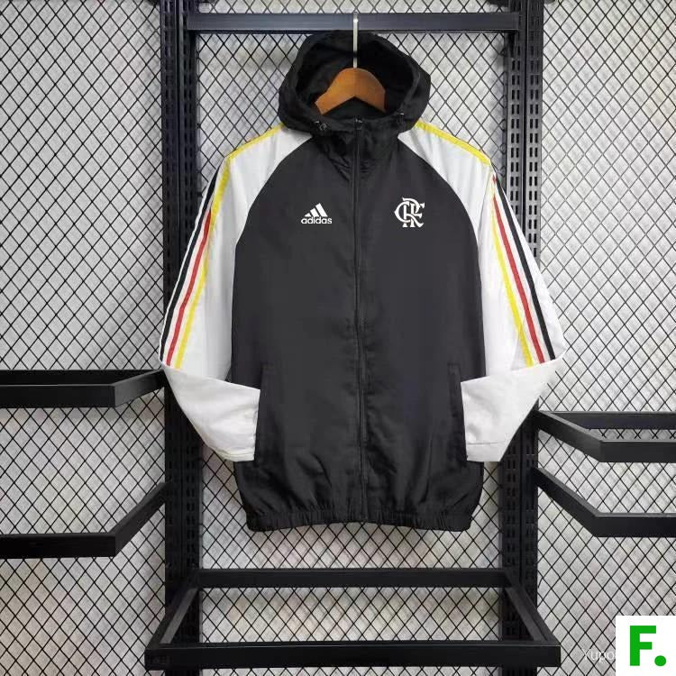 24/25 FLAMENGO BLACK/WHITE WINDBREAKER