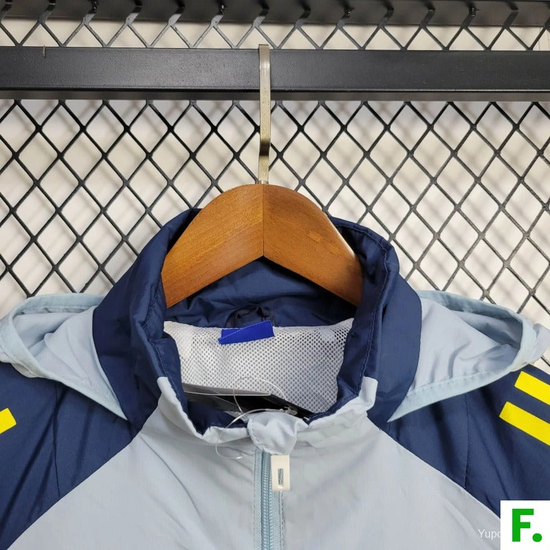 25/26 BOCA JUNIORS JACKET LIGHT BLUE WINDBREAKER
